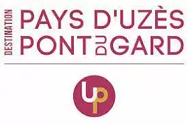 [logo for the tourism office Pays D'Uzès Pont du Gard]
